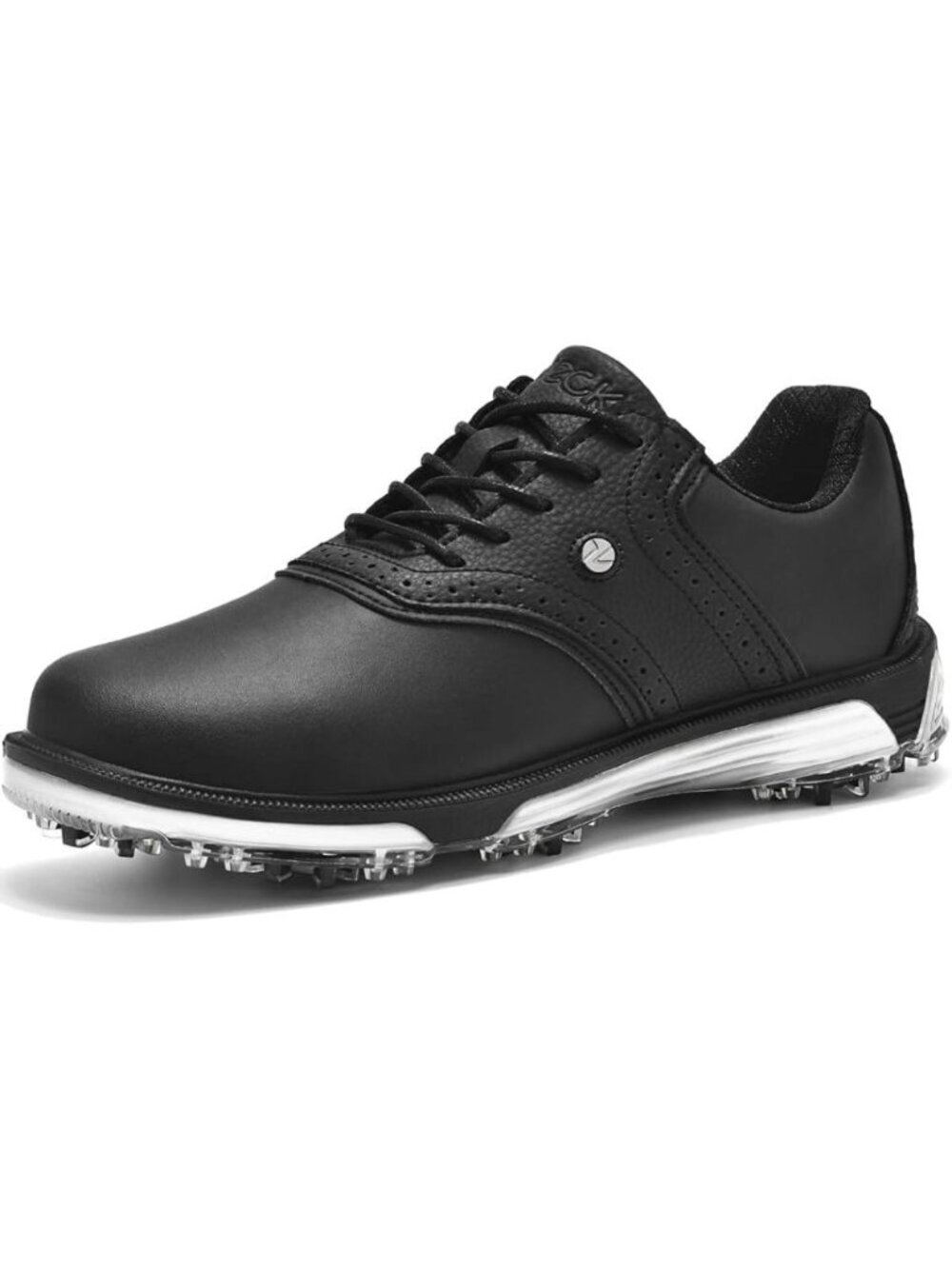 Men's Black Golf Shoes Traditions Fixed Nail less Sole Waterproof Spineless